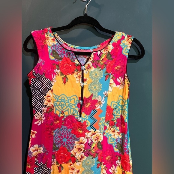 Vintage Floral Mini Dress - Picture 3 of 13